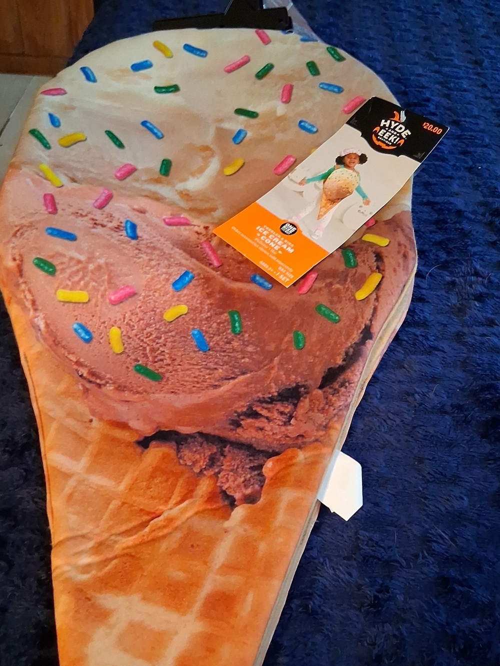 Ice Cream Cone Costume - Fun Novelty Party Outfit in Multicolor